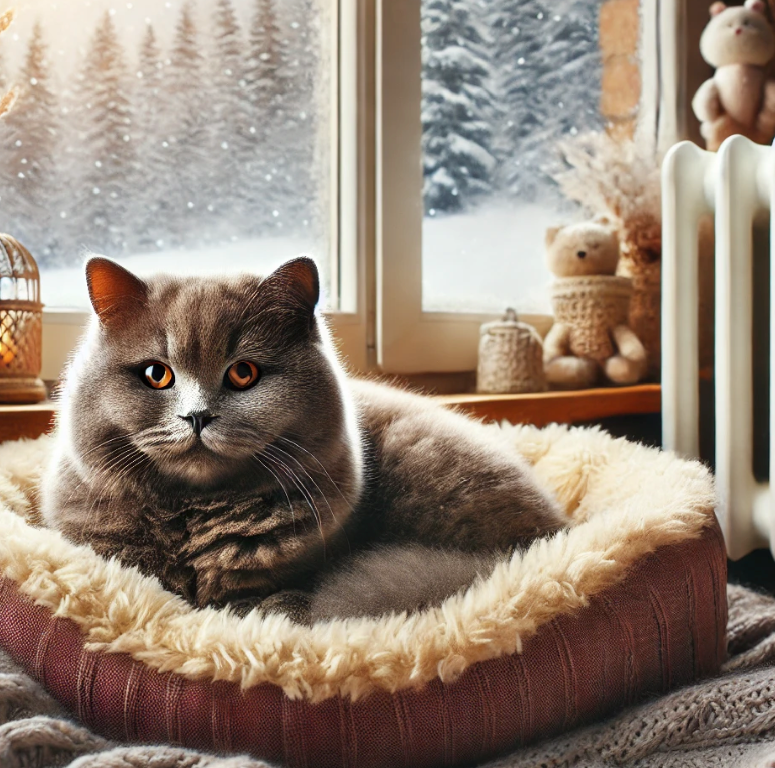 Katze im Winter