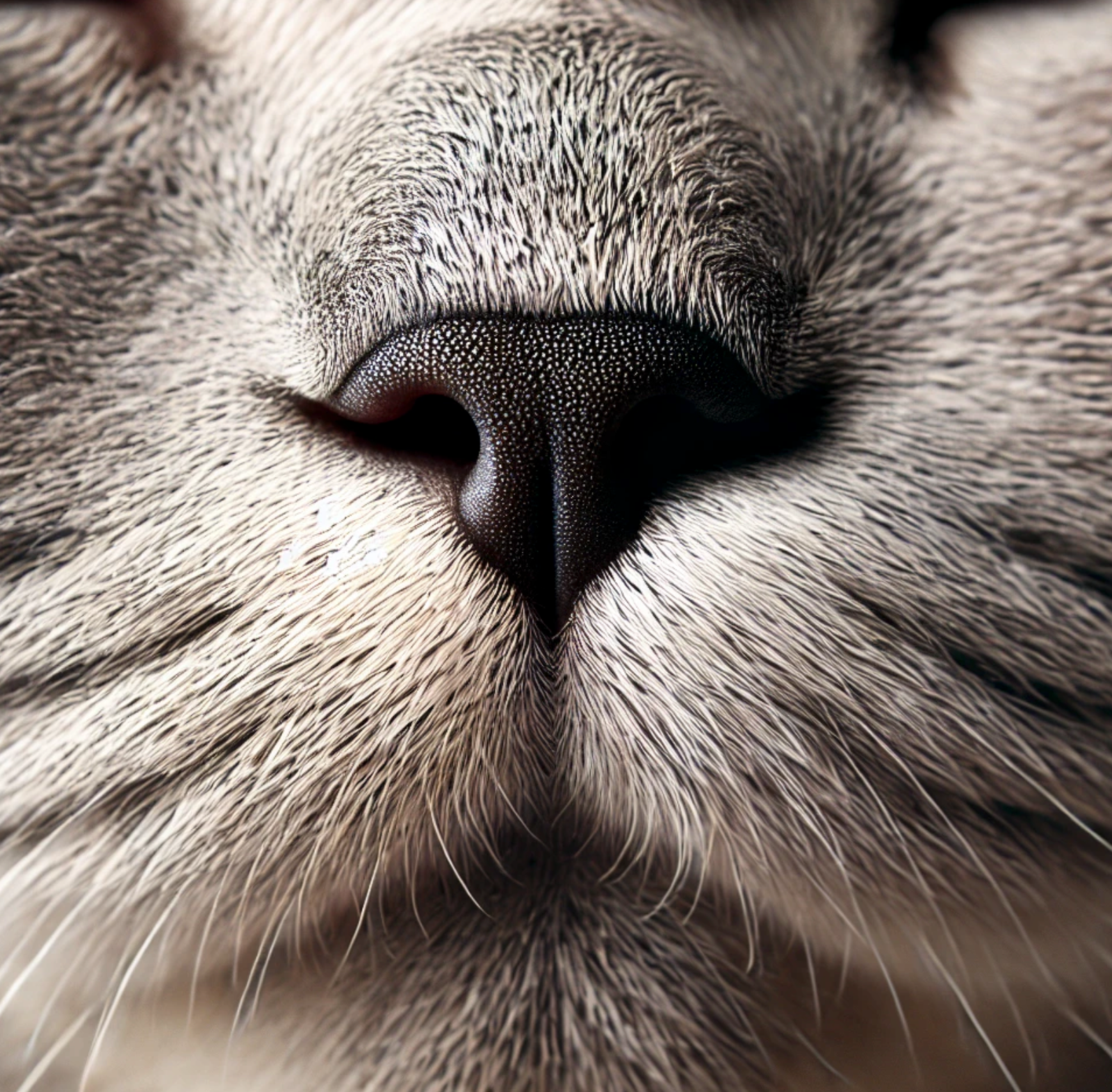 Katze hat Kruste an der Nase