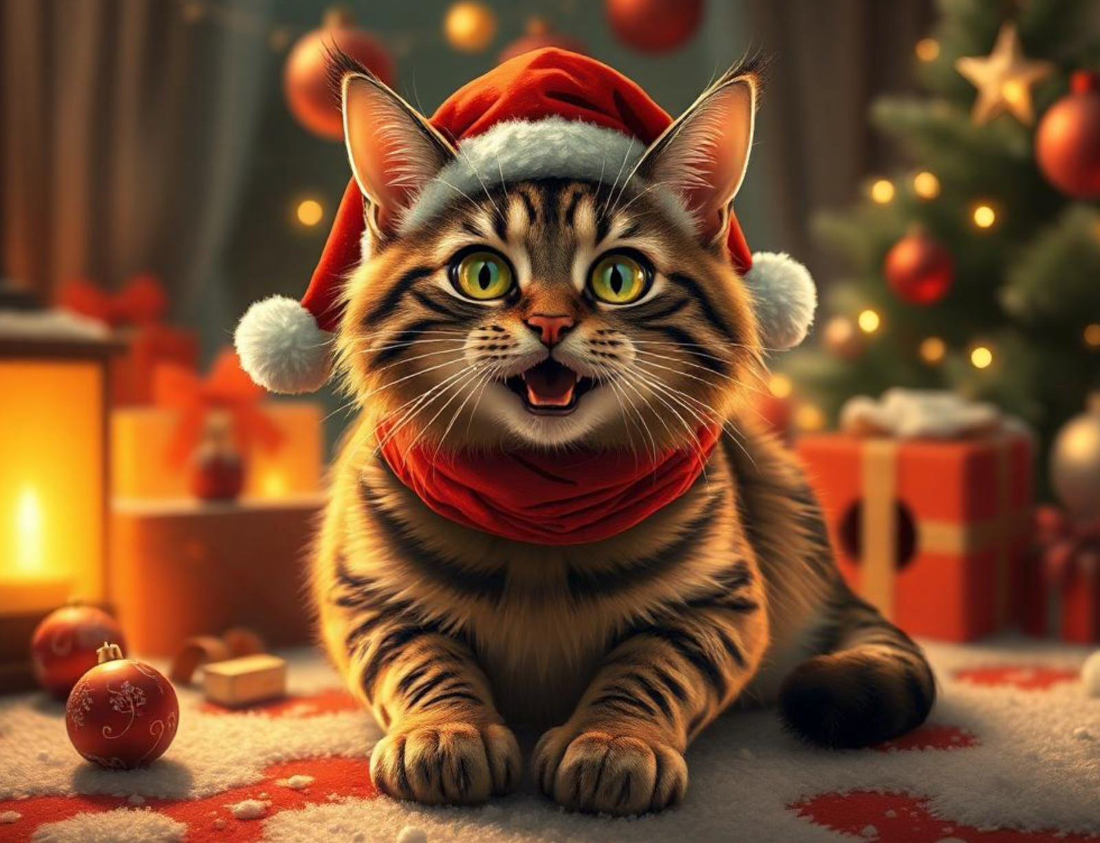 entspannte Weihnachtszeit ohne Stress für deine Katze.