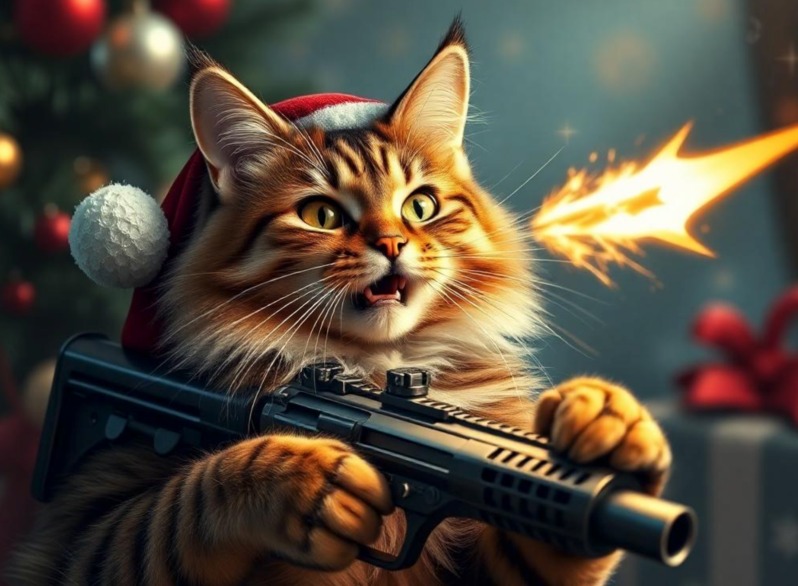 Weihnachtsbaum katzensicher